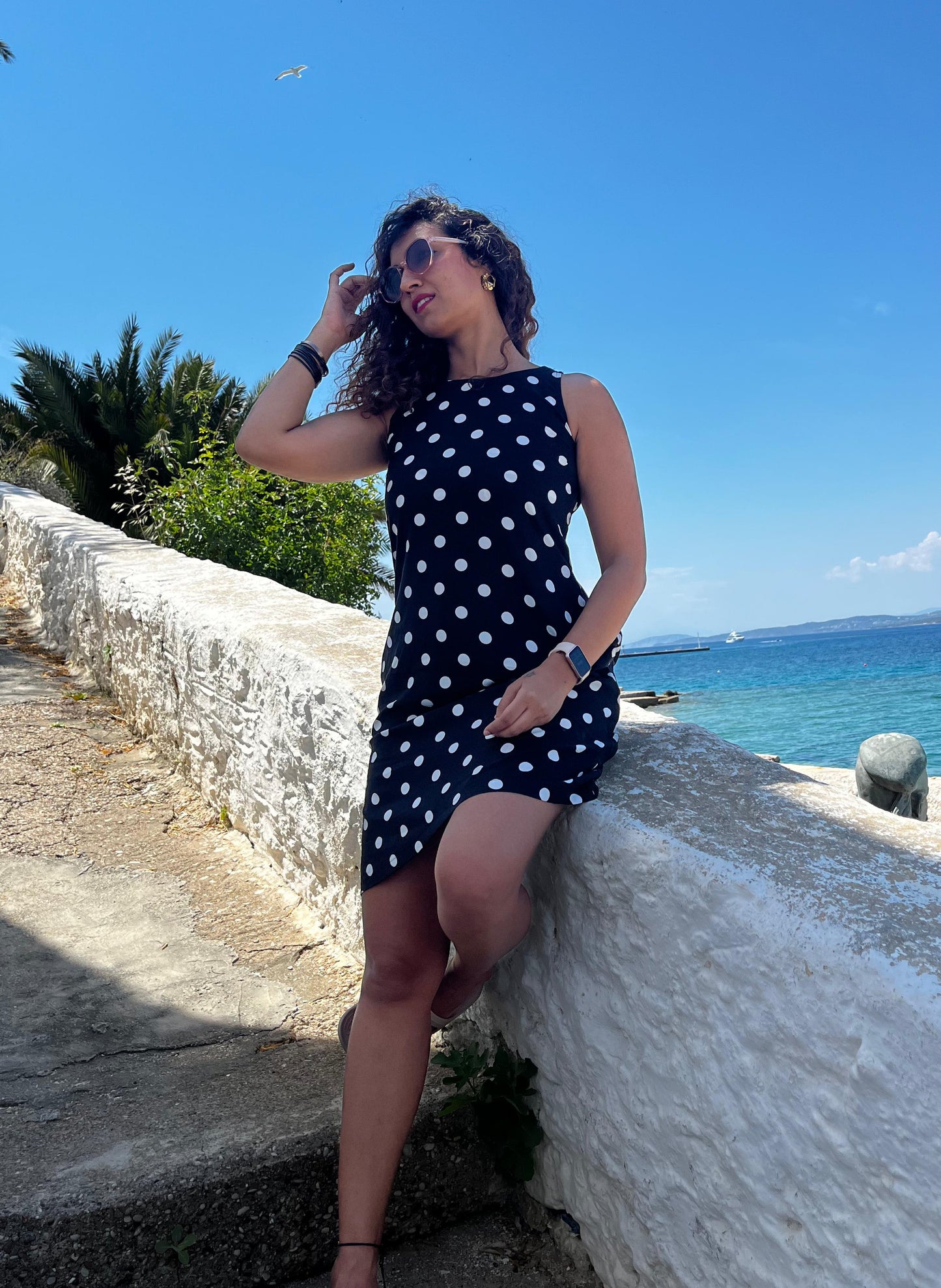 Polka dots island girl dress