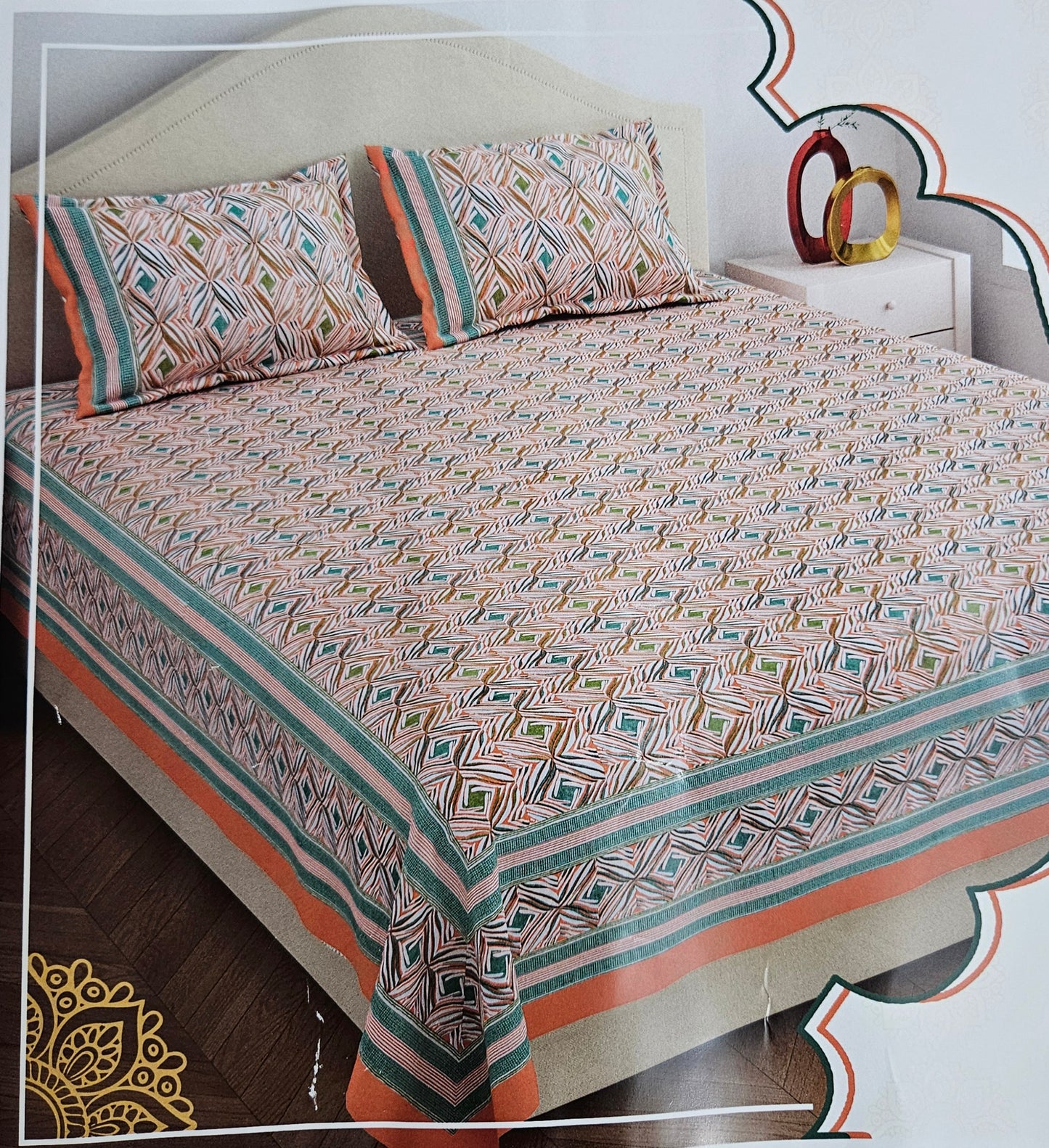 Rajastani cotton bedsheets