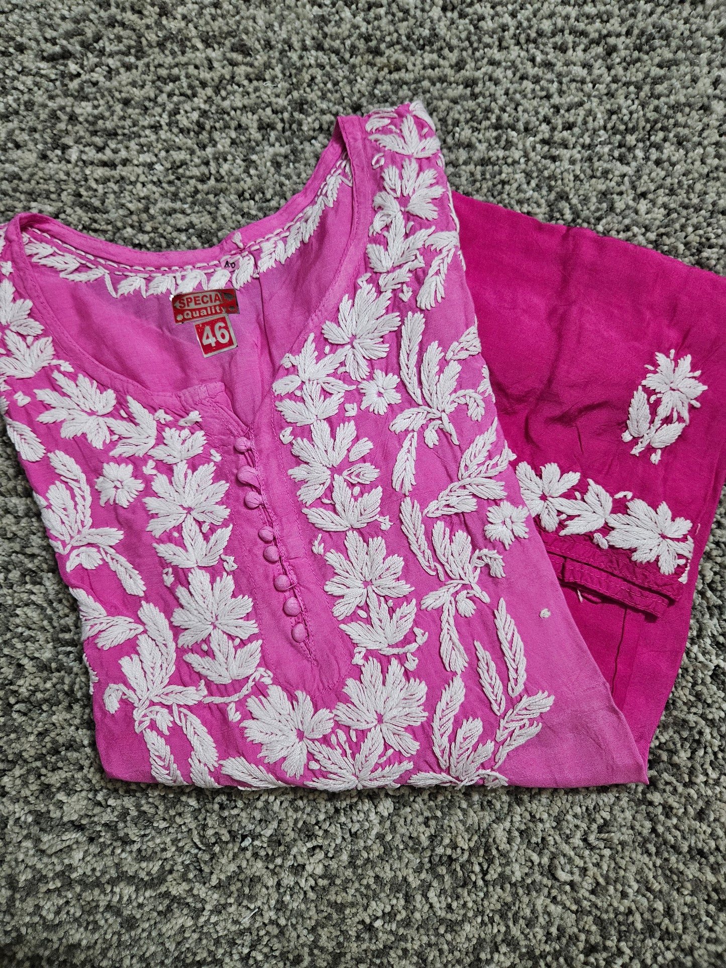 Ombre muslin short kurta