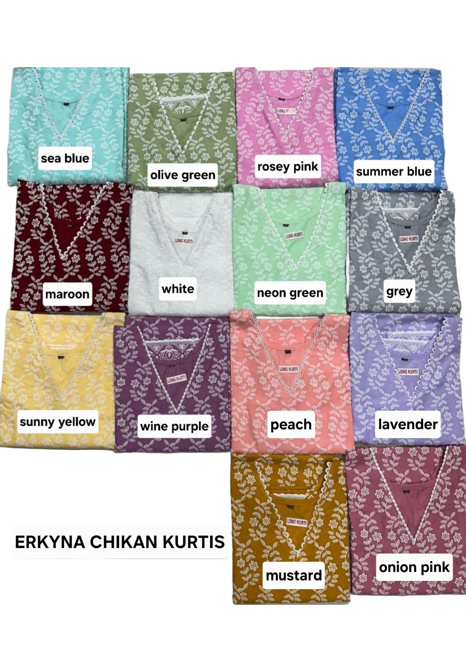 Erkyna Chikan Kurta