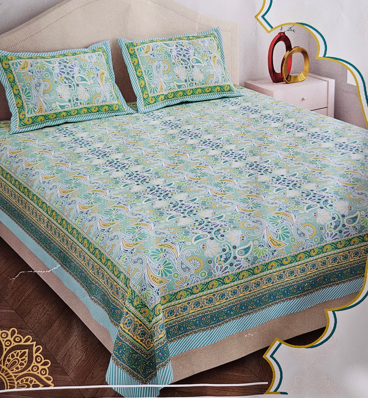 Rajastani cotton bedsheets