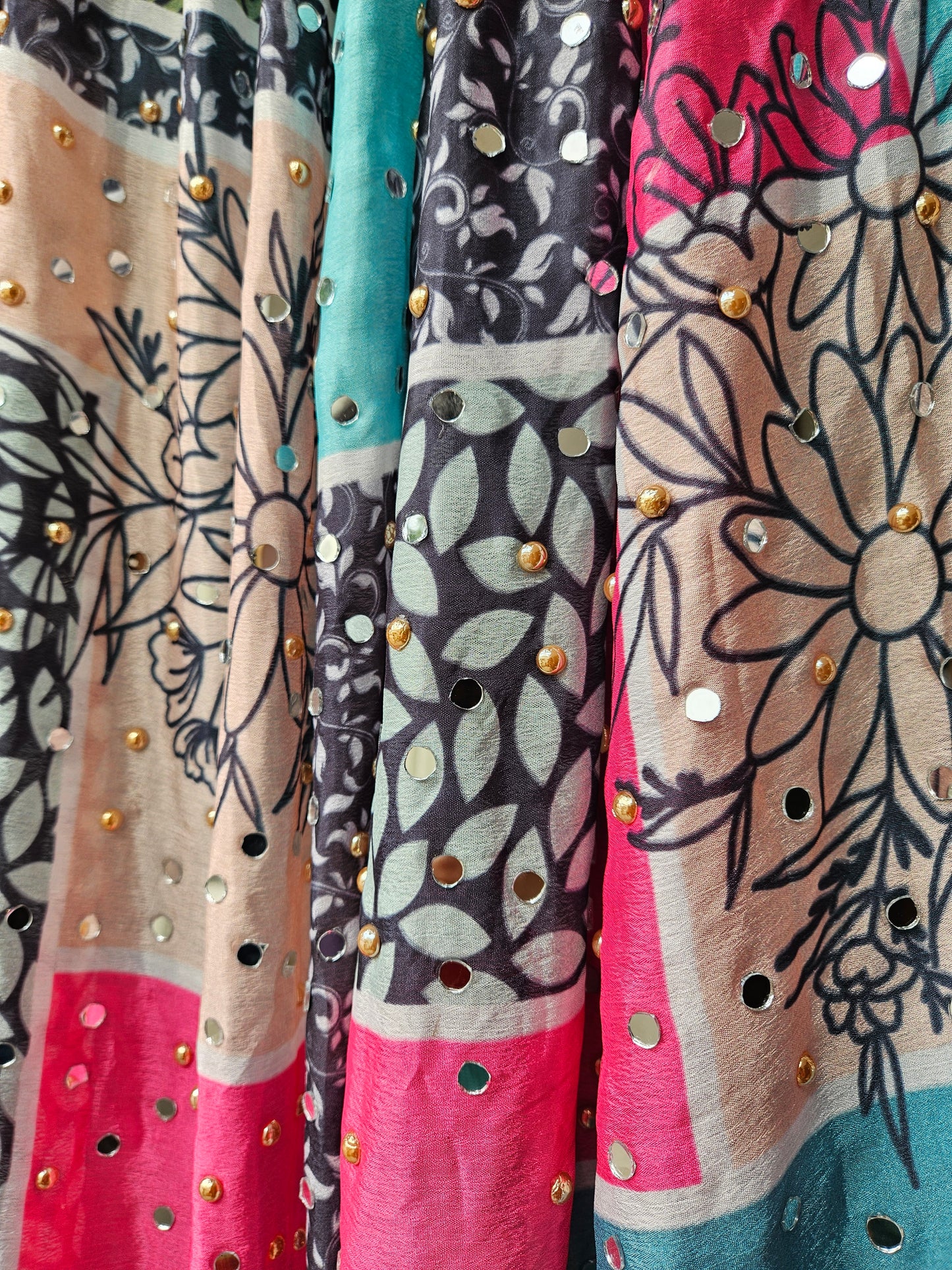 Mirror work skirts
