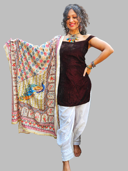 Afghani chikan pants