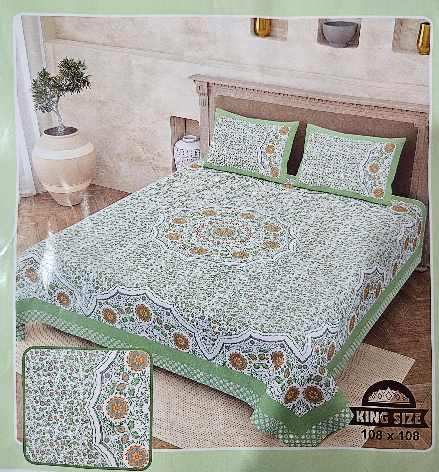 Rajastani cotton bedsheets