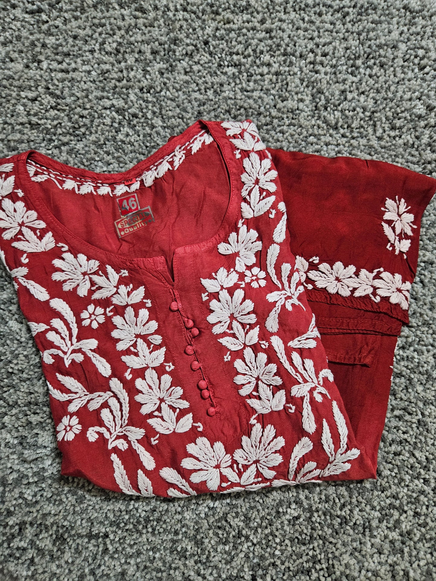 Ombre muslin short kurta