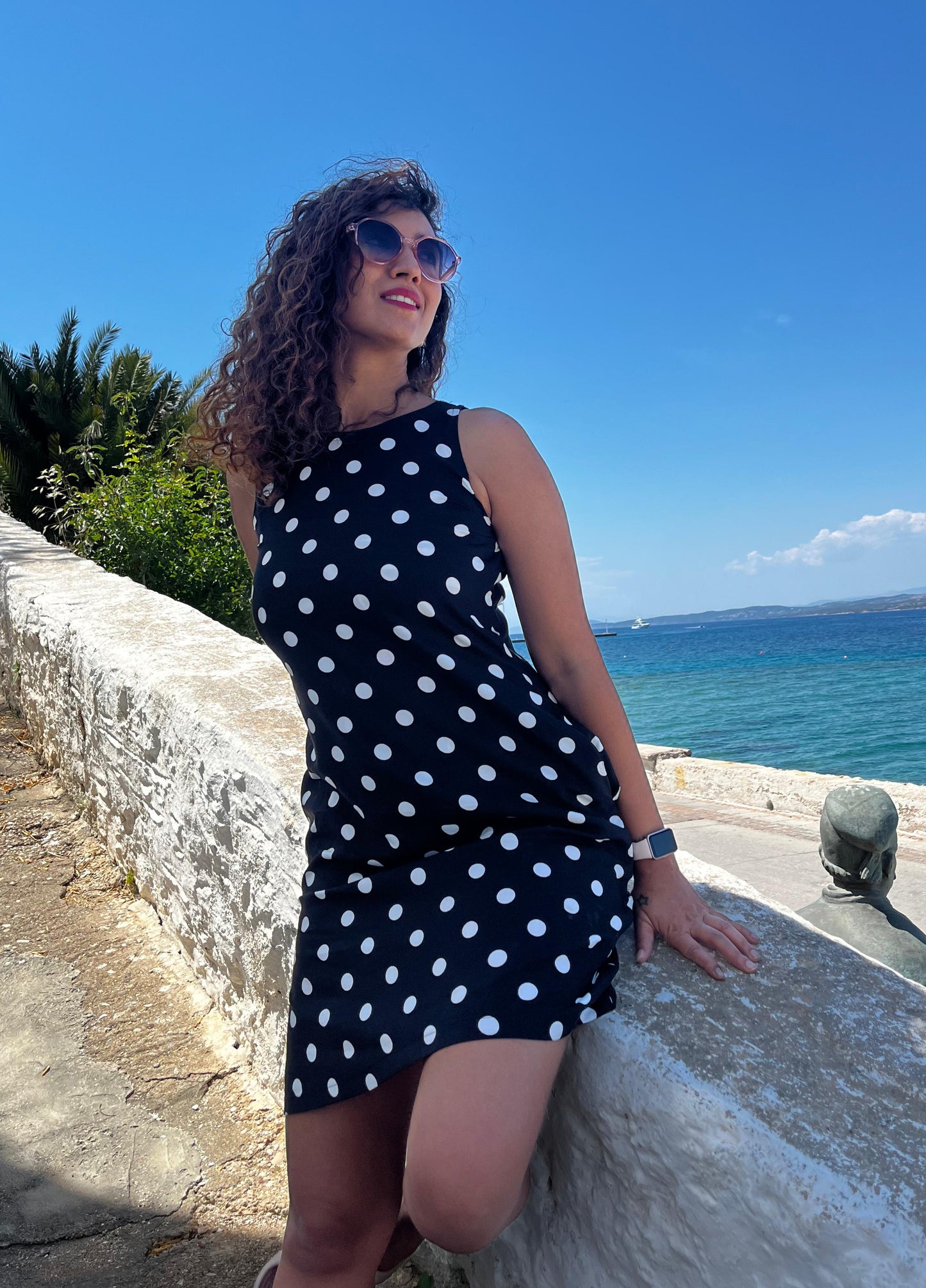 Polka dots island girl dress