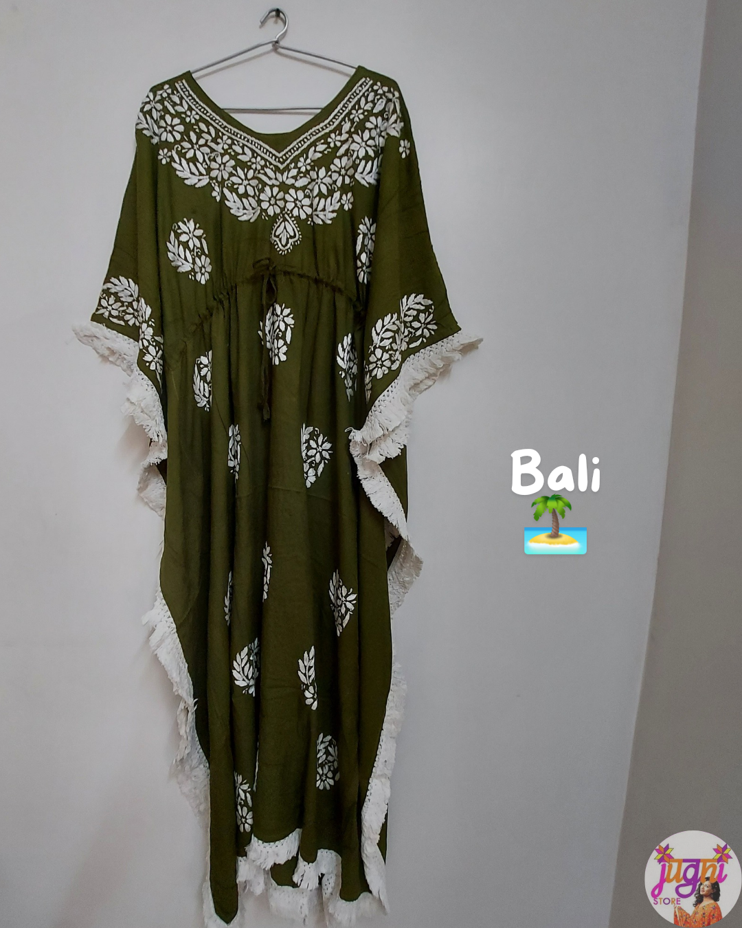 Breezy chikan kaftan dress