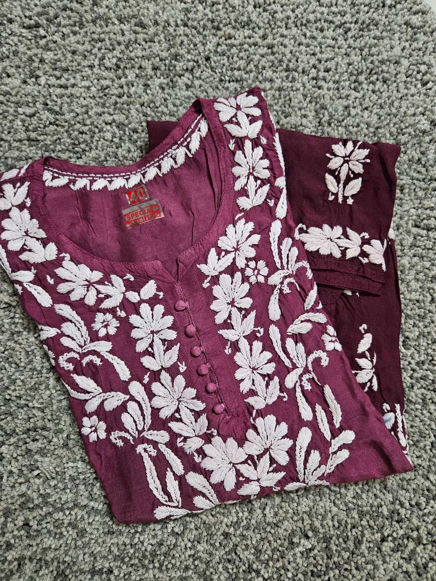 Ombre muslin short kurta