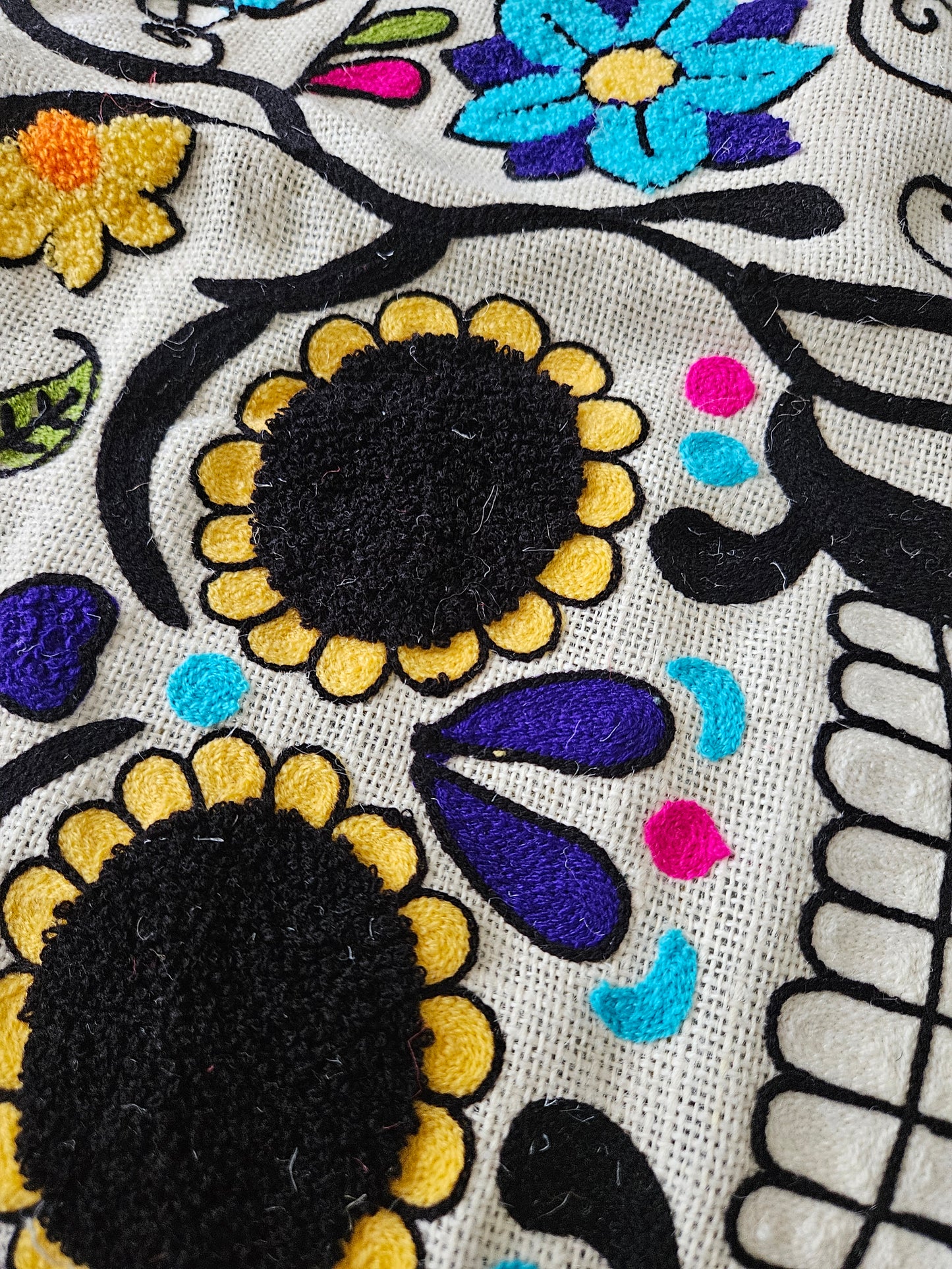 Sugar Skull Mexican Table Runner