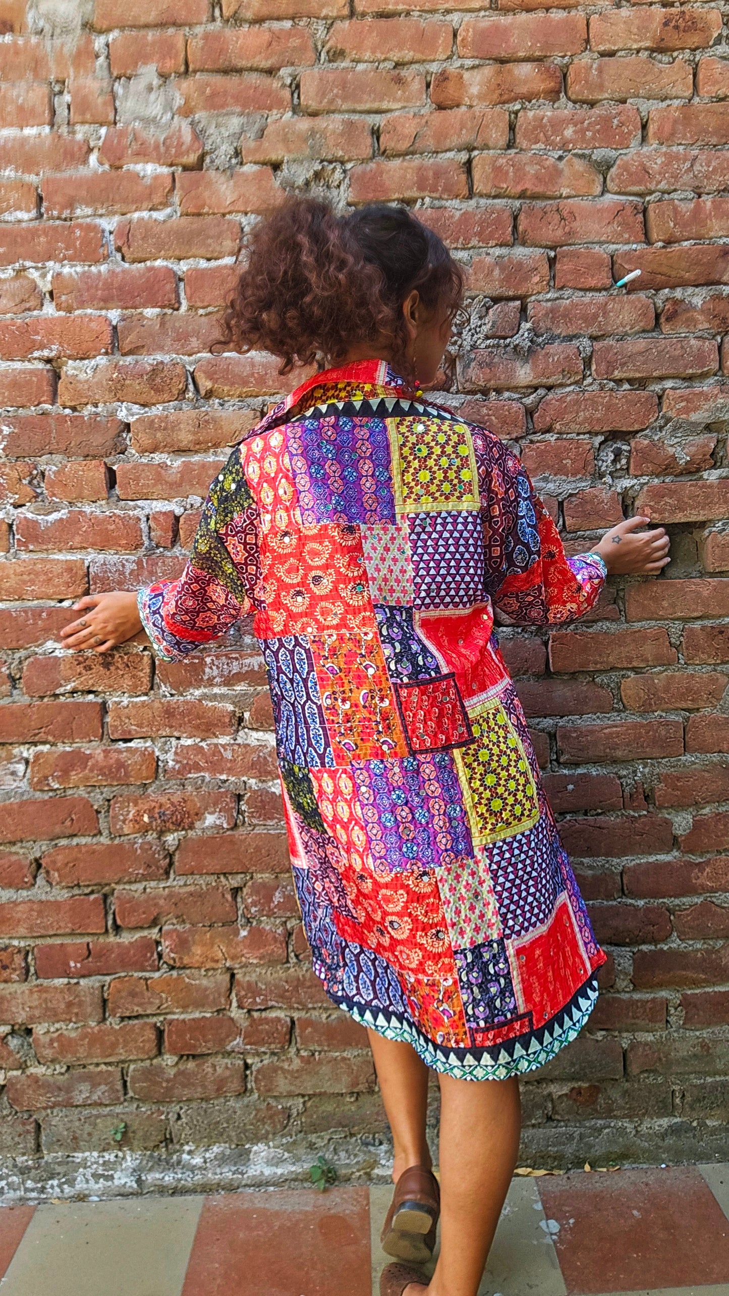 Viva Pop Mirror Shrug/Shirt Dress