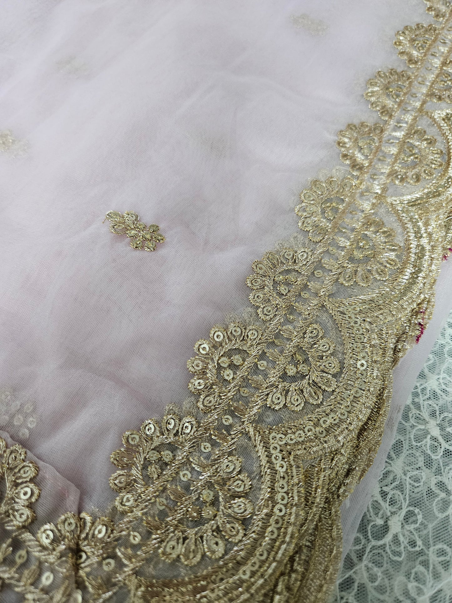 Nazakat organza zari work dupatta