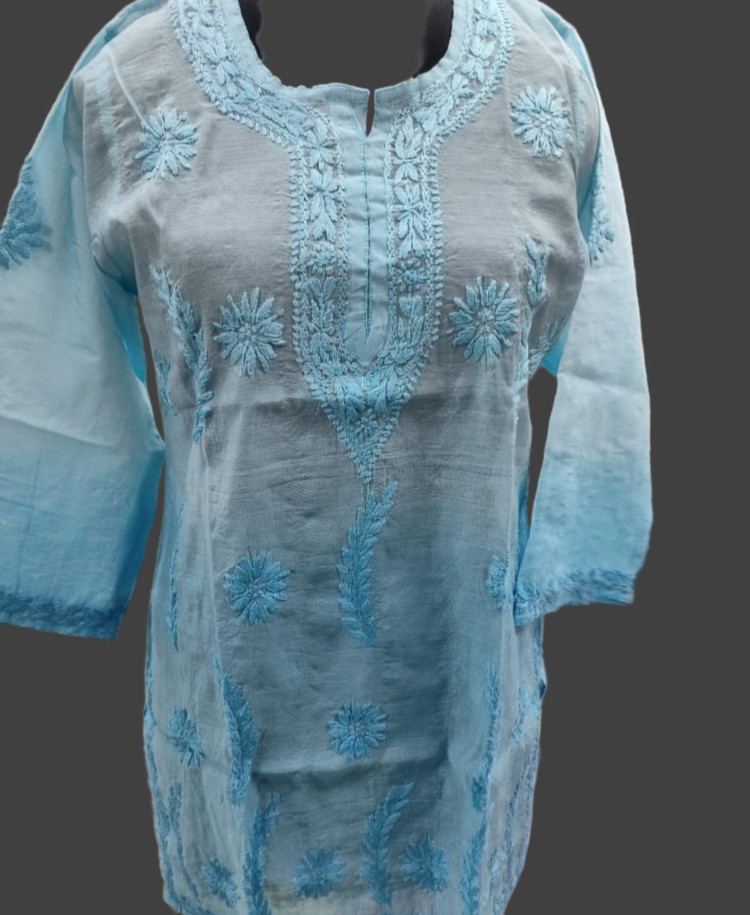 Mehrunisa chanderi ombre kurta