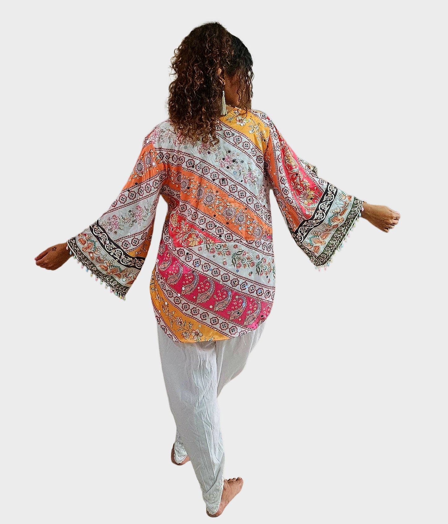 Bell sleeved chamkeeli top