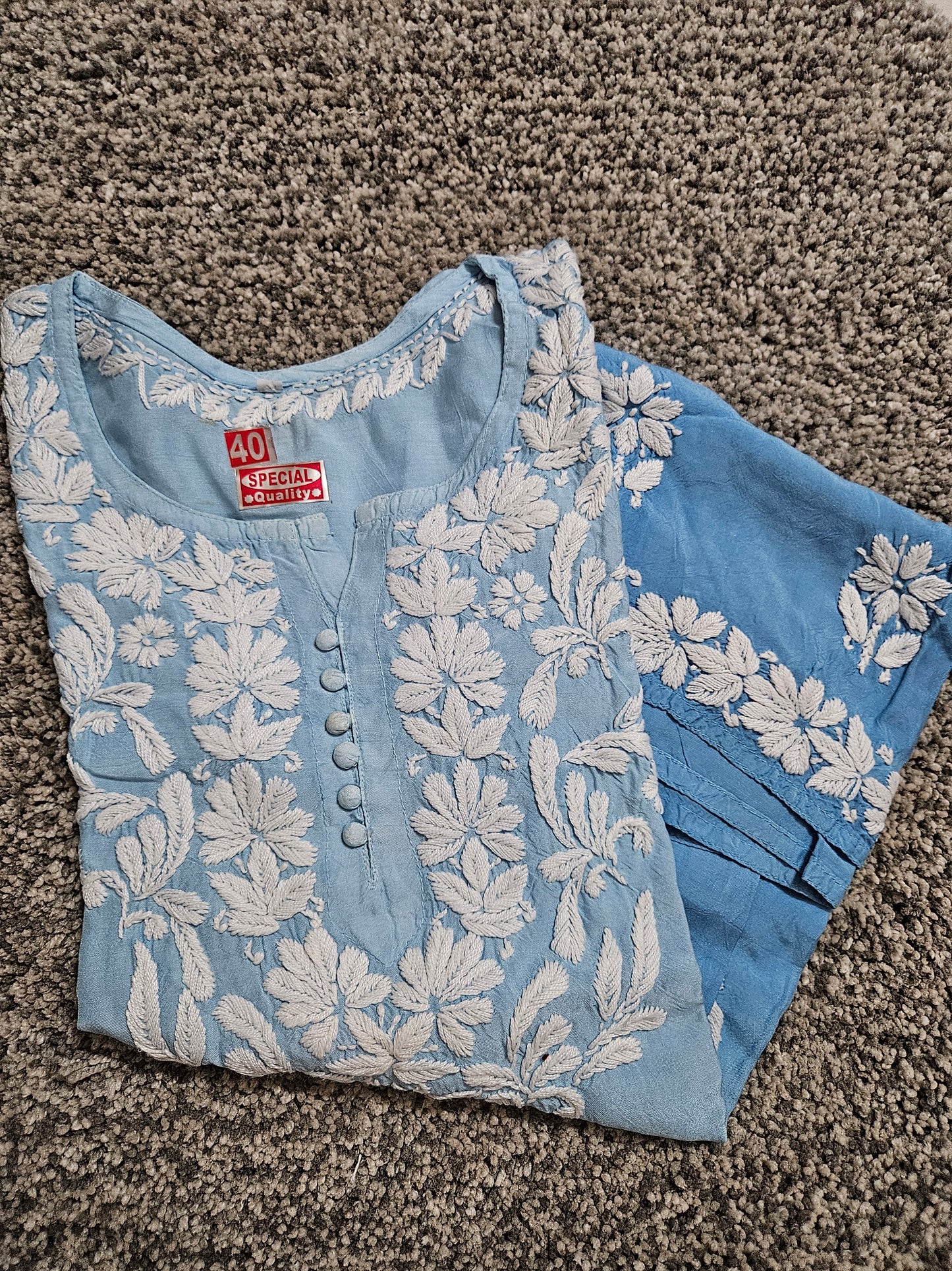 Ombre muslin short kurta