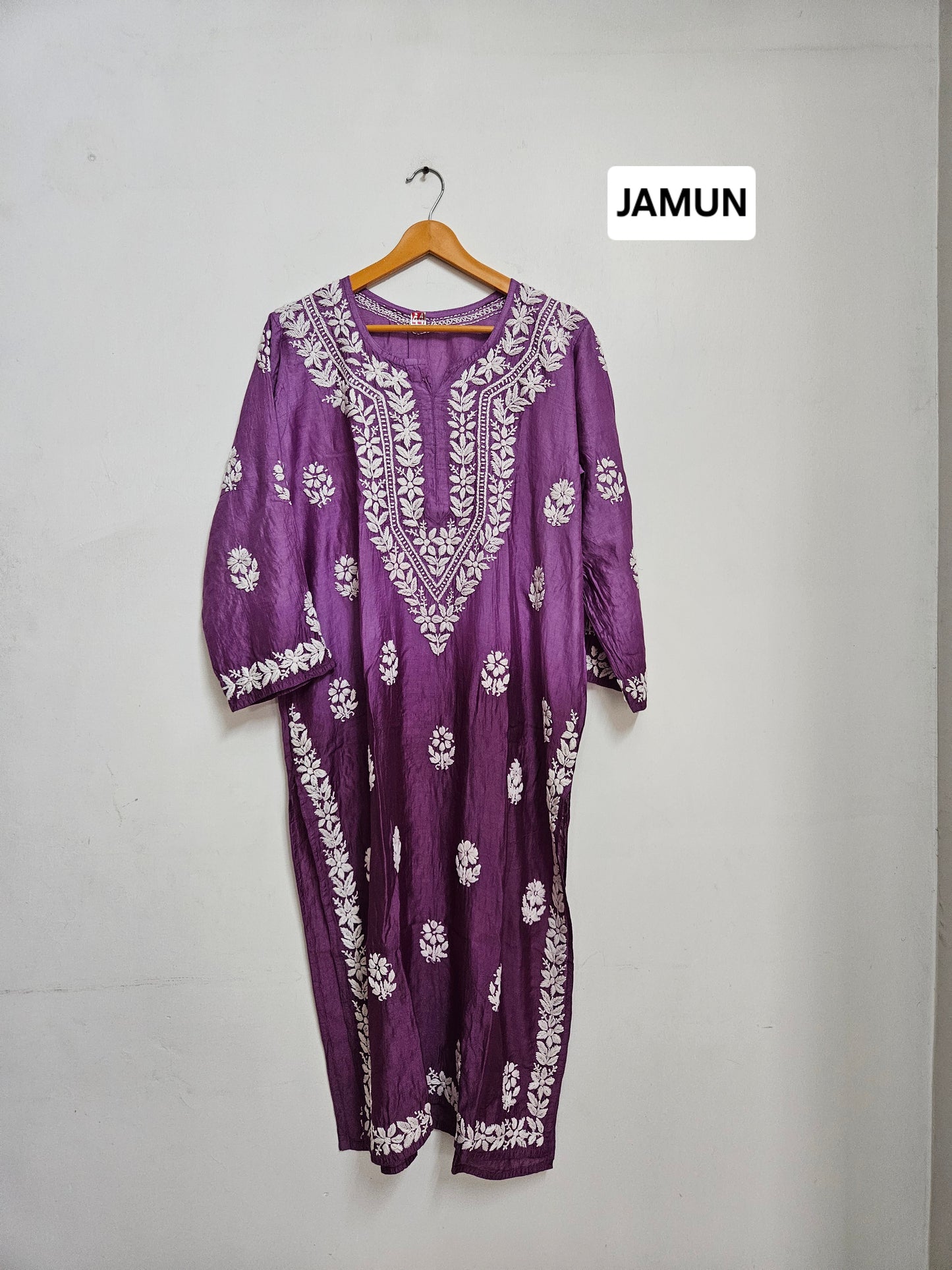 Chanderi ombre long kurta