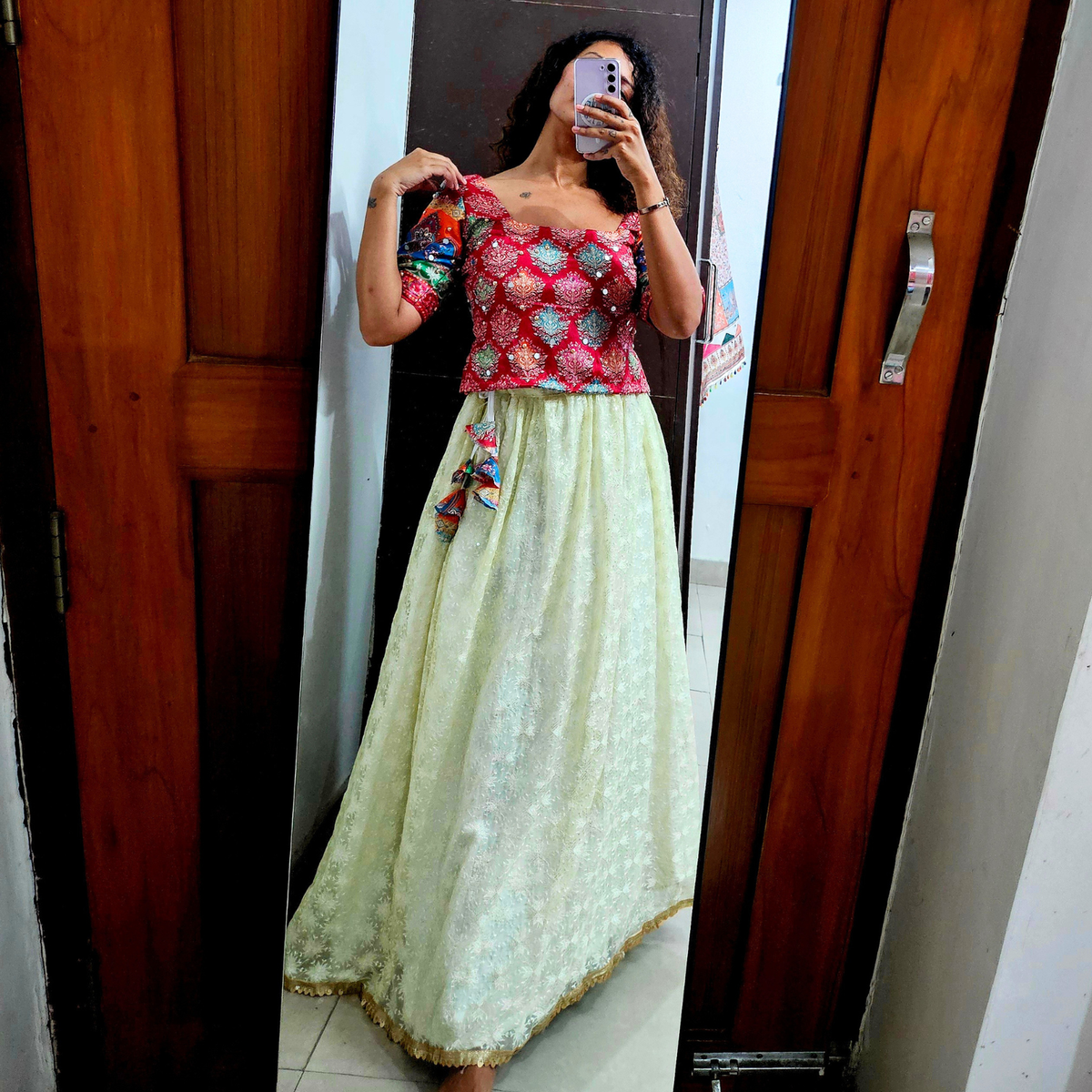 Phulkari Skirt