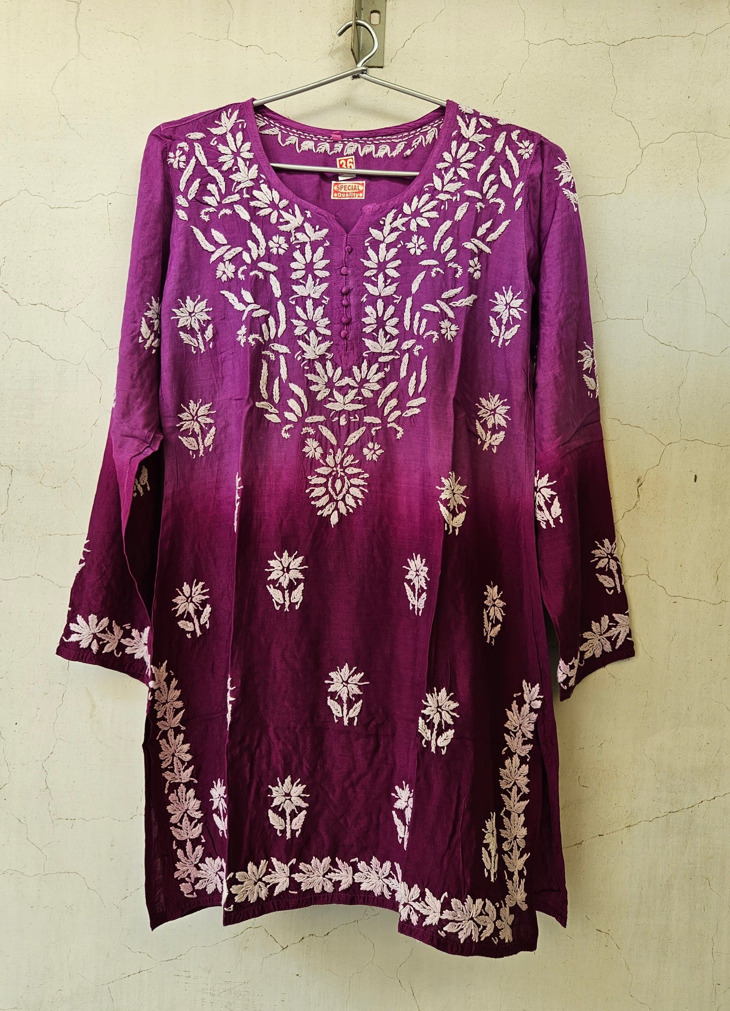 Ombre muslin short kurta