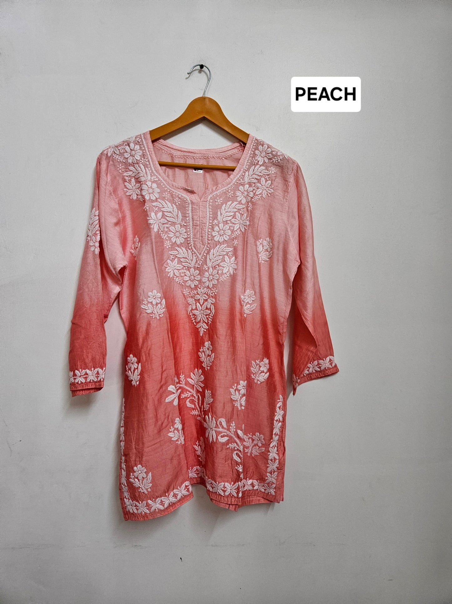 Chanderi ombre short tops