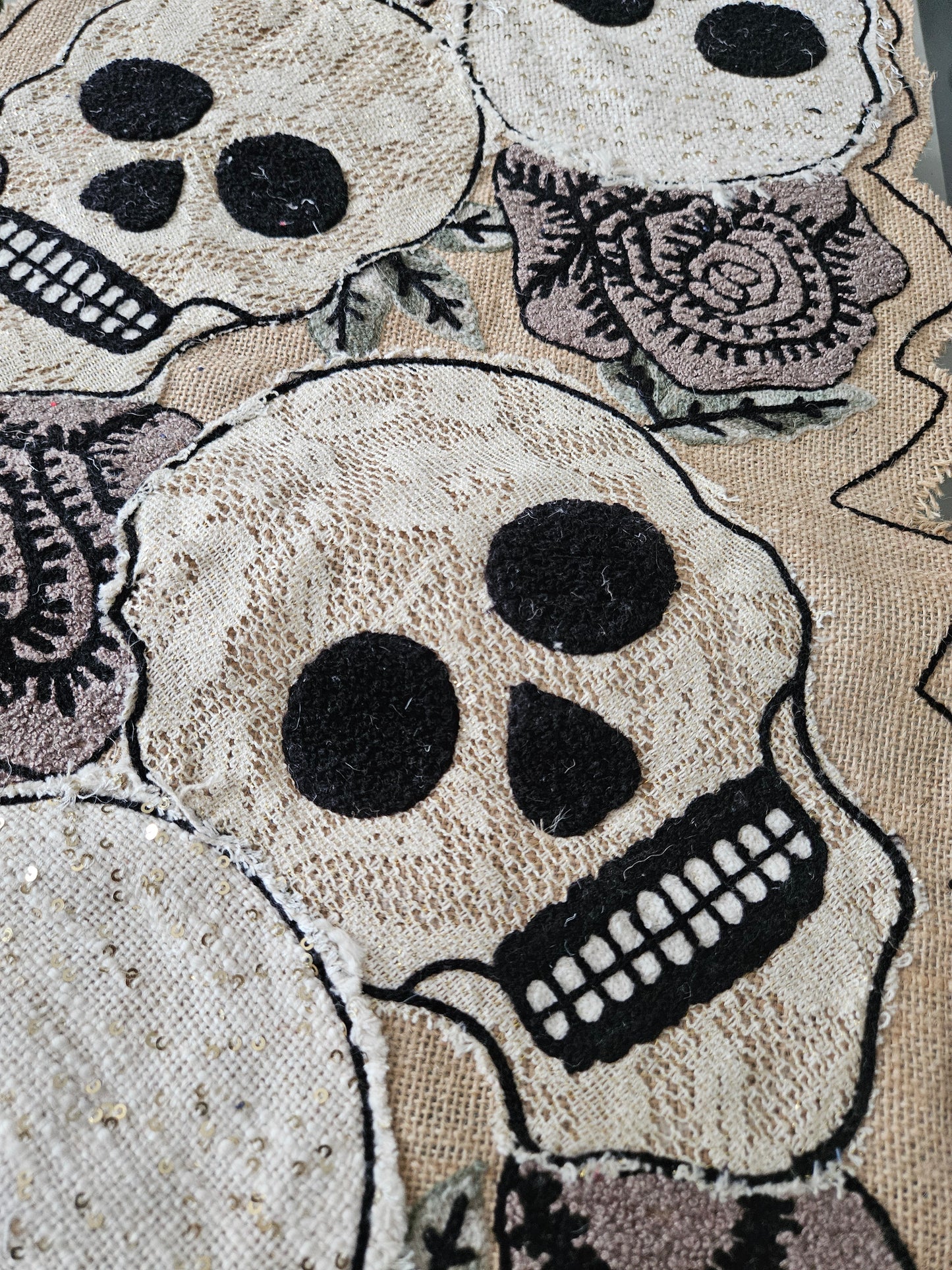 Sugar Skull Mexican Table Runner