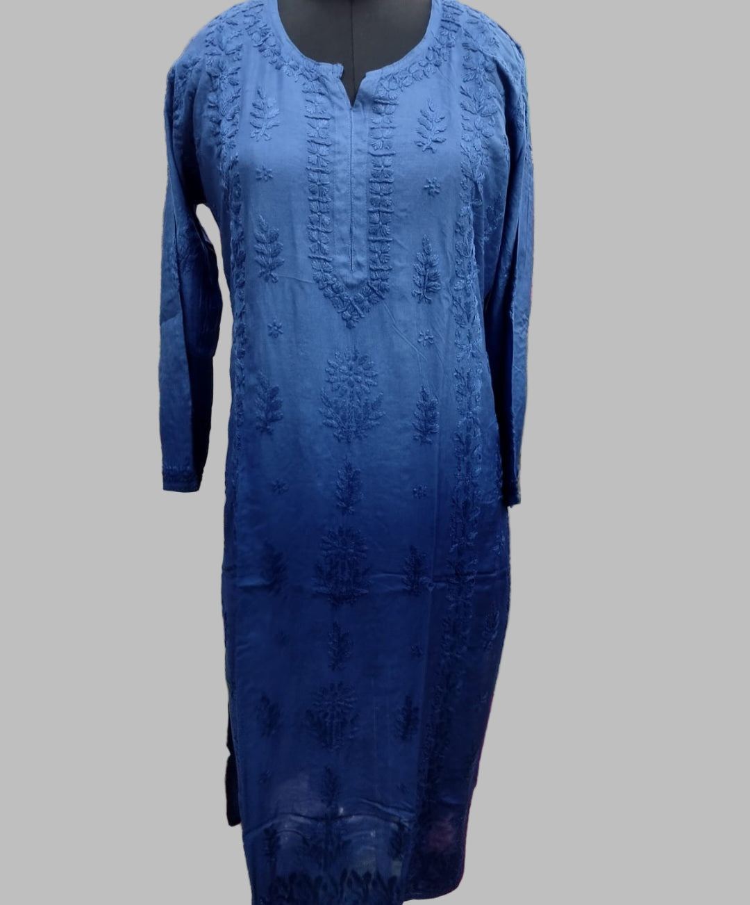 Muslin ombre long kurta