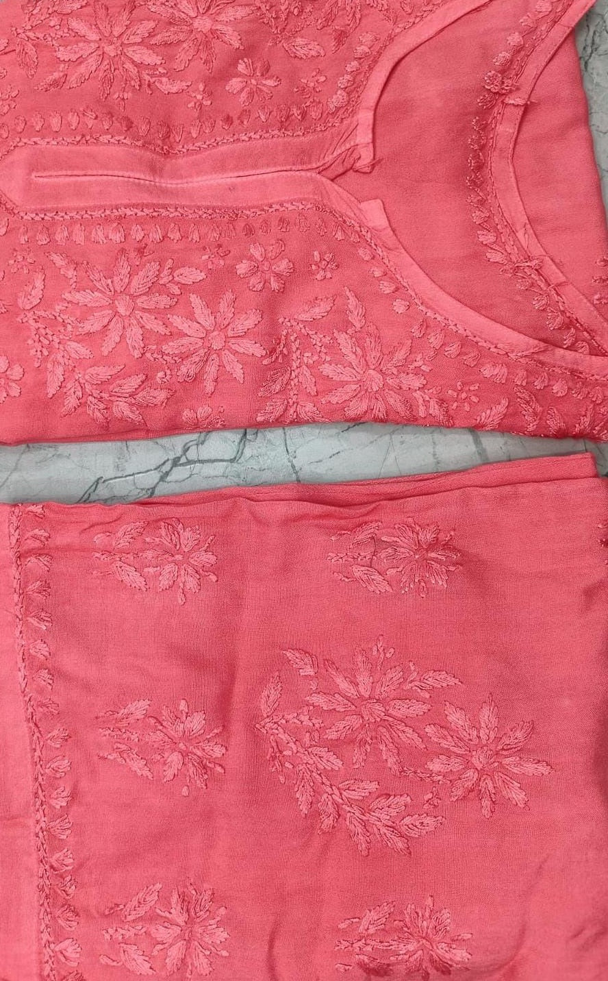 Premium rayon chikankari set