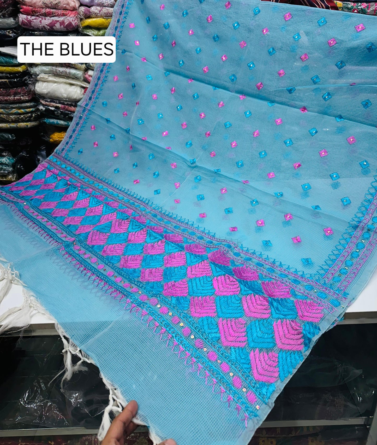 Kota dora phulkari dupatta