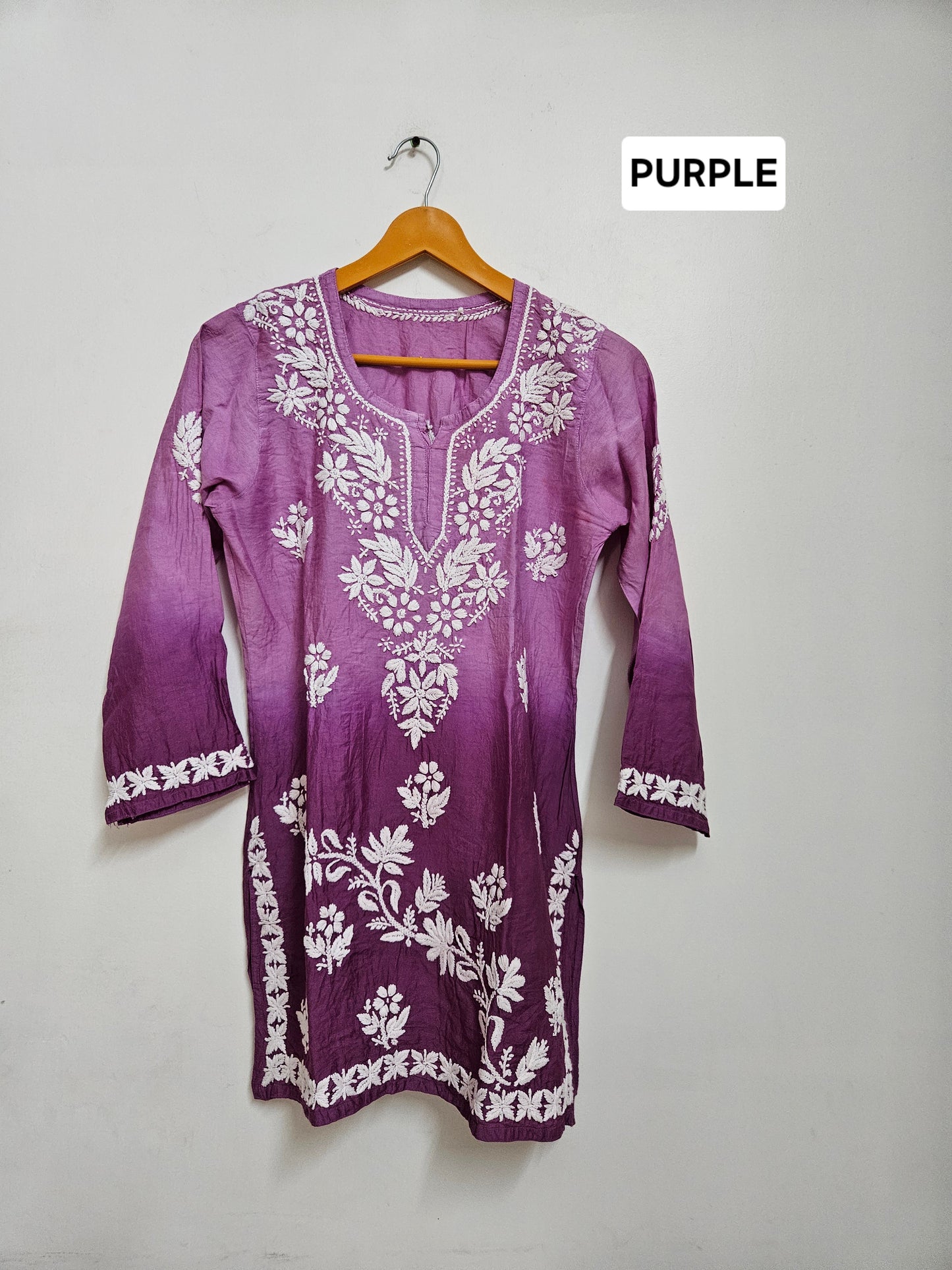 Chanderi ombre short tops