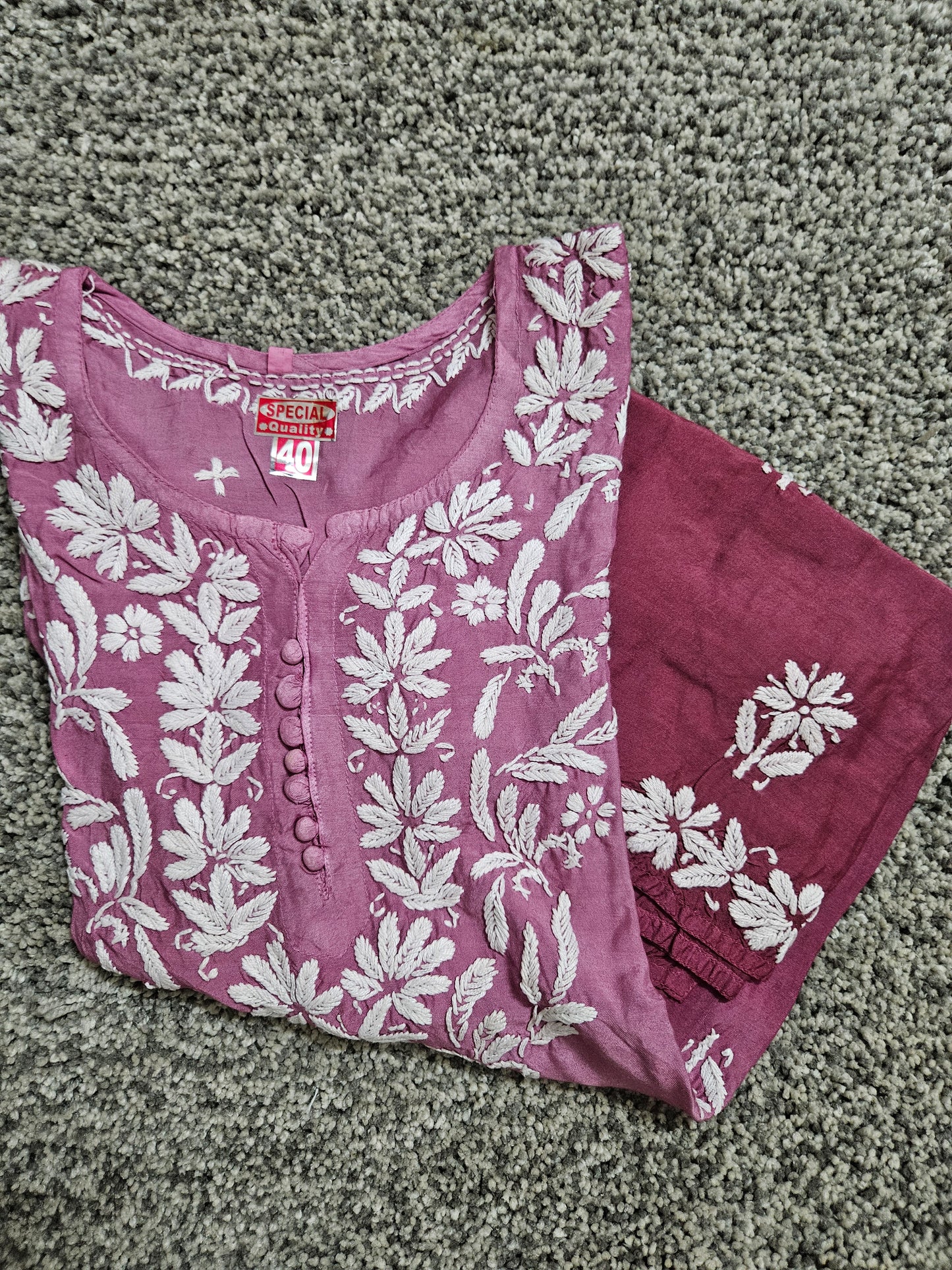 Ombre muslin short kurta