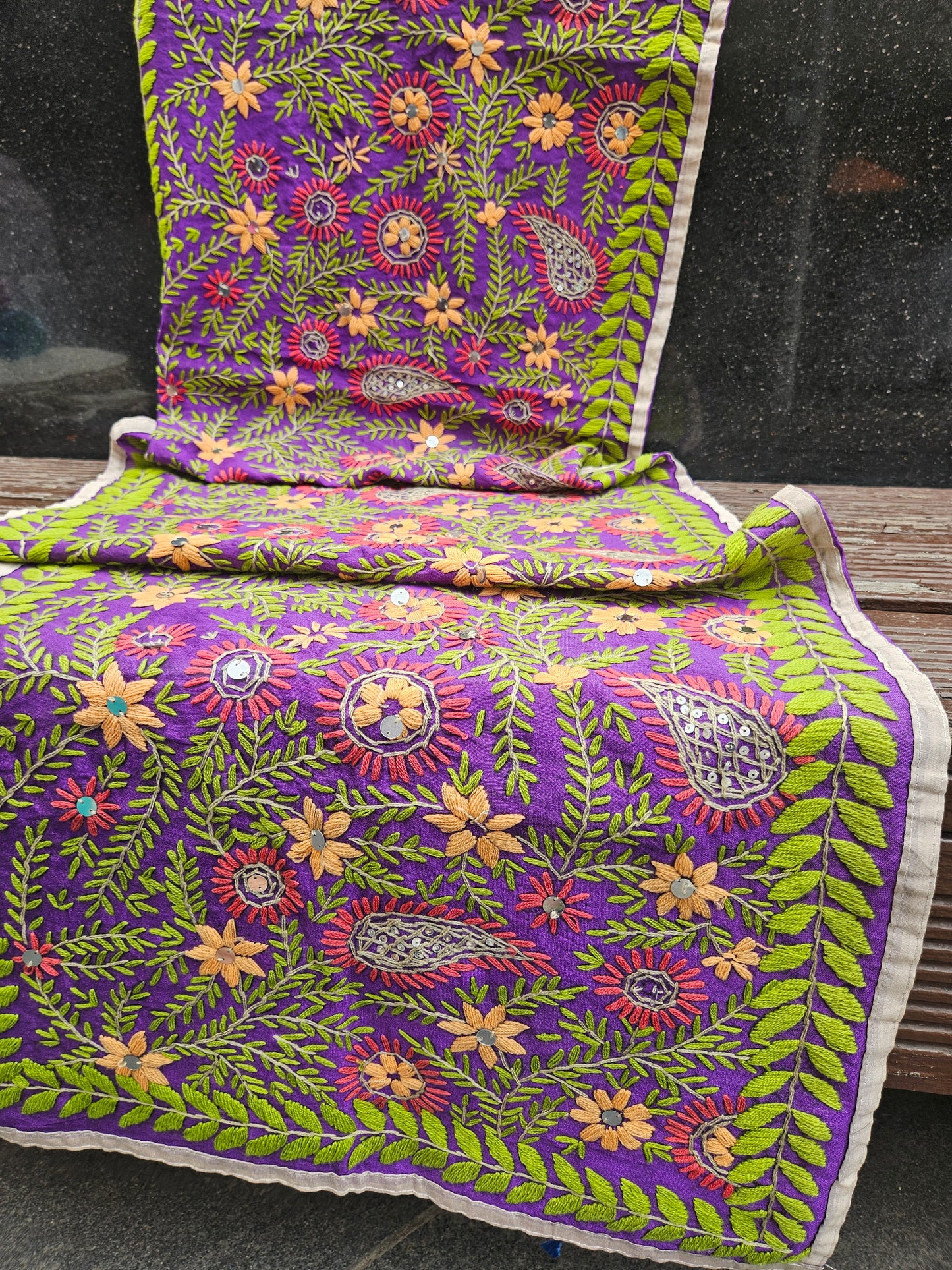 Phulkari stole