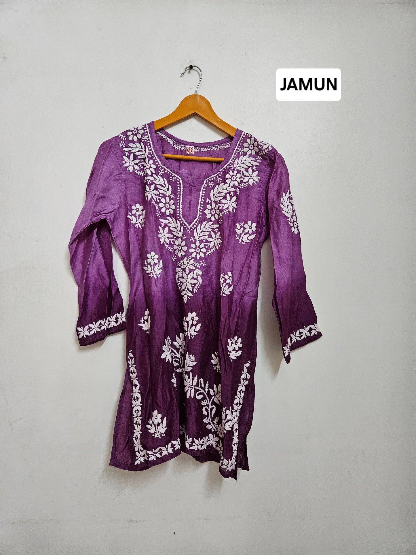 Chanderi ombre short tops