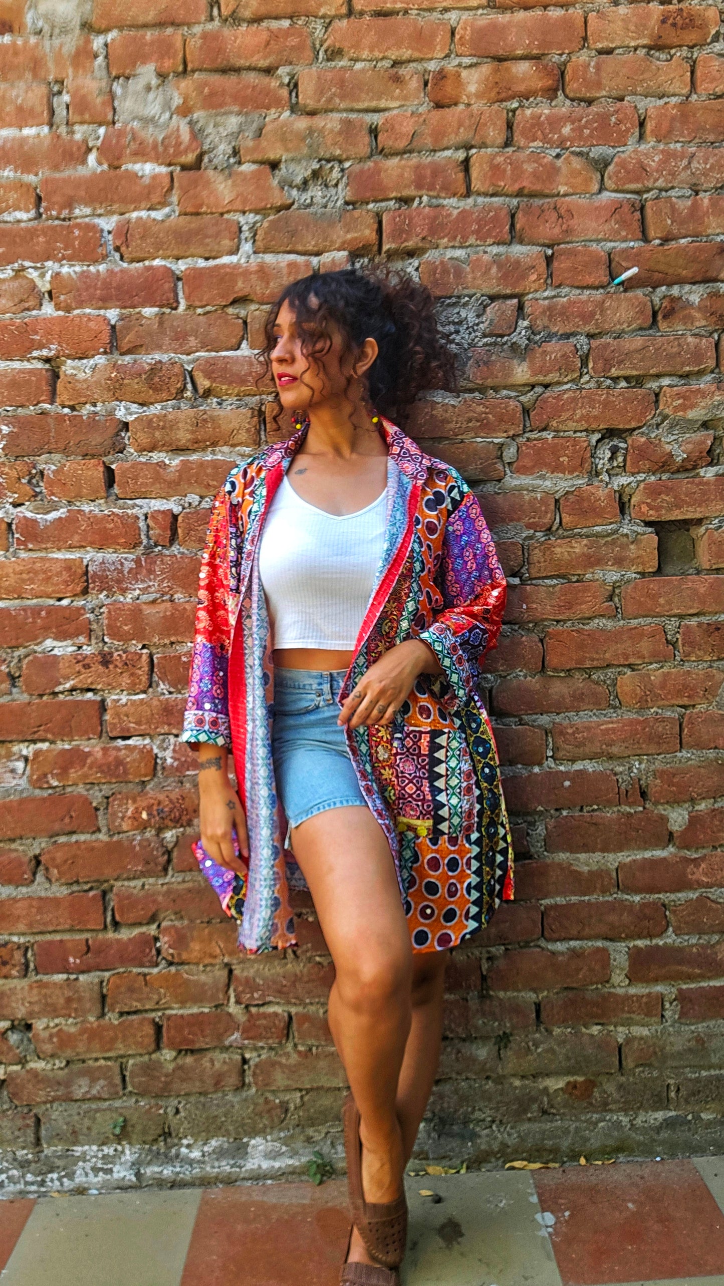 Viva Pop Mirror Shrug/Shirt Dress