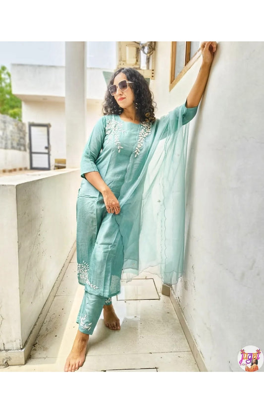 Freya dola silk suit