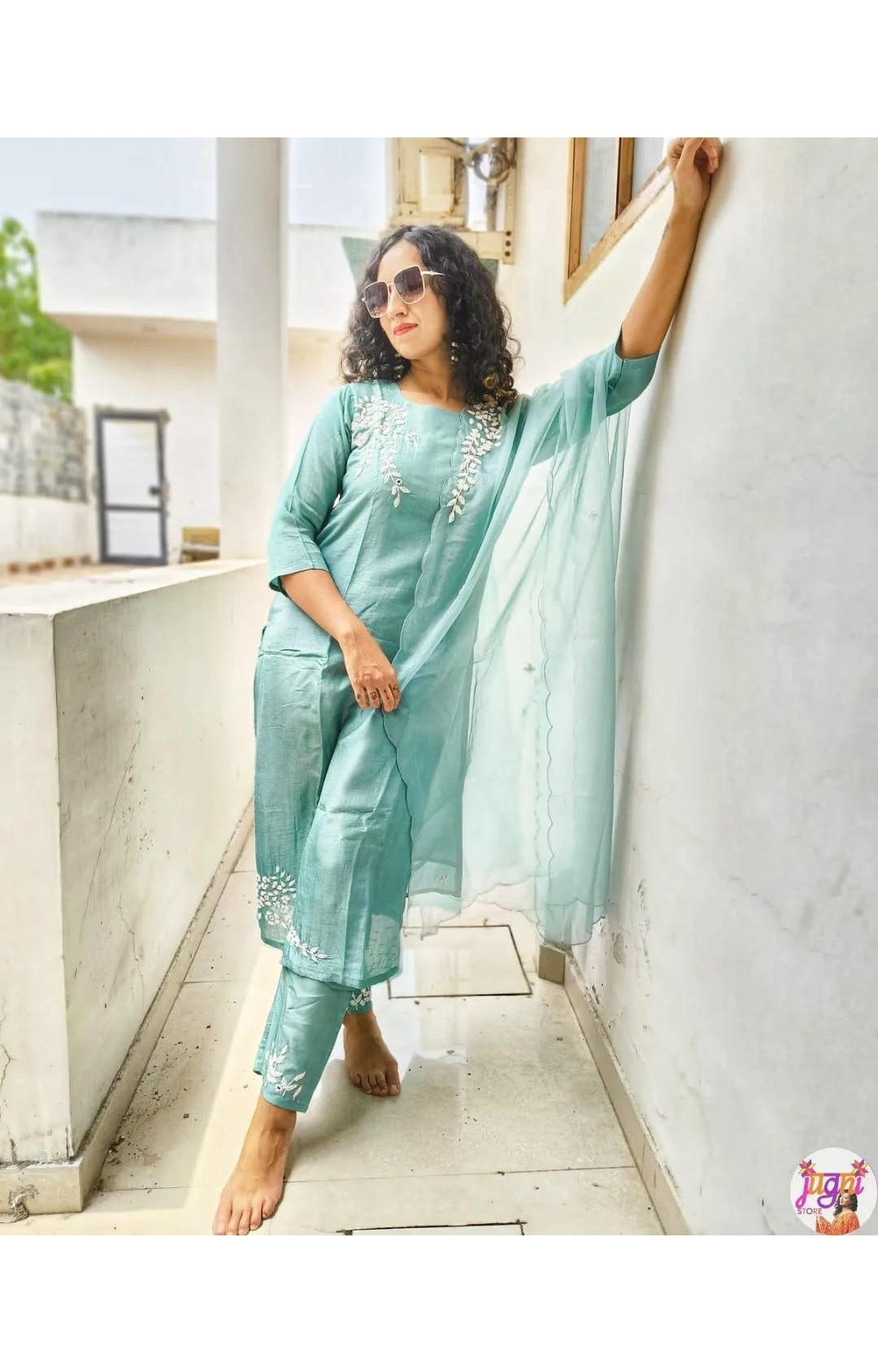 Freya dola silk suit
