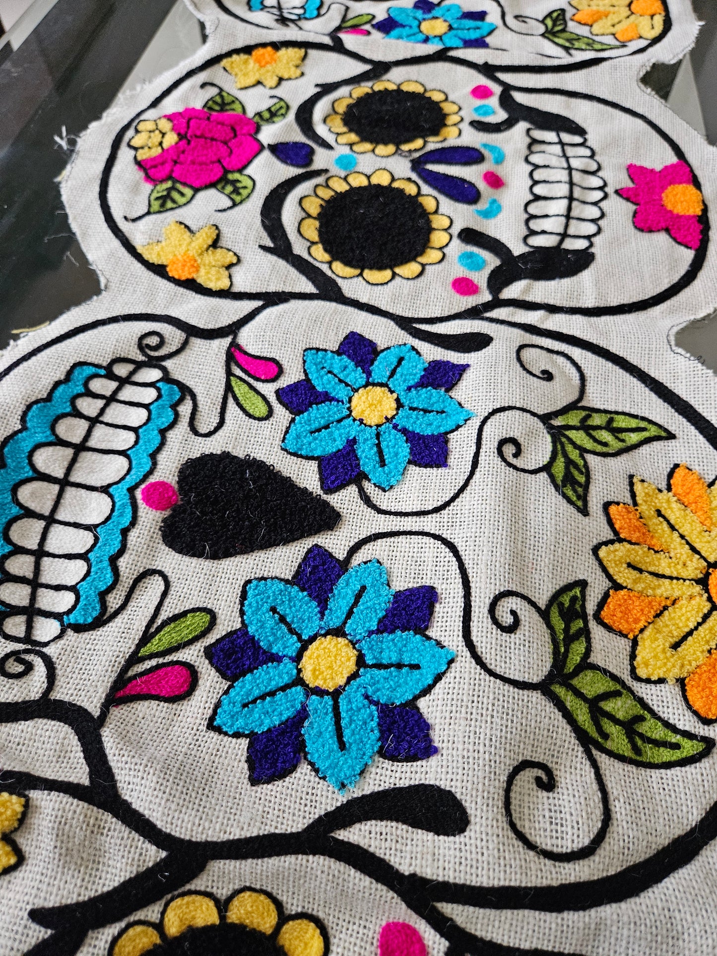 Sugar Skull Mexican Table Runner