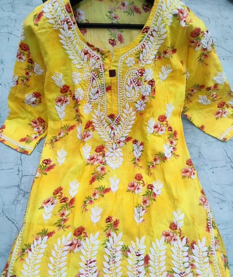 Mul cotton short kurti