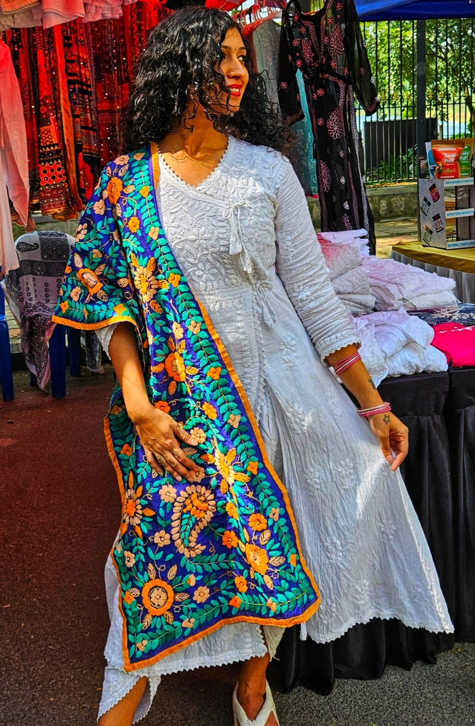 Phulkari stole