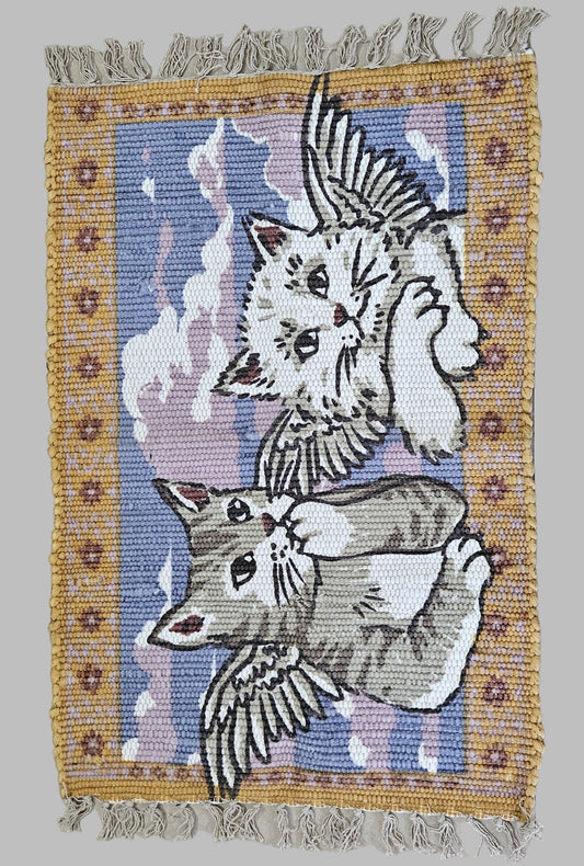 Greek Angel Cats Rug
