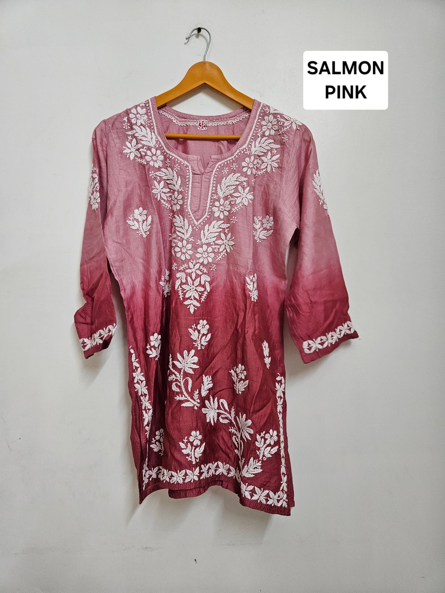 Chanderi ombre short tops