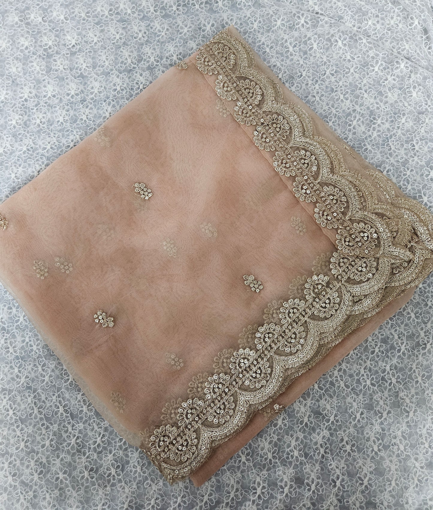 Nazakat organza zari work dupatta
