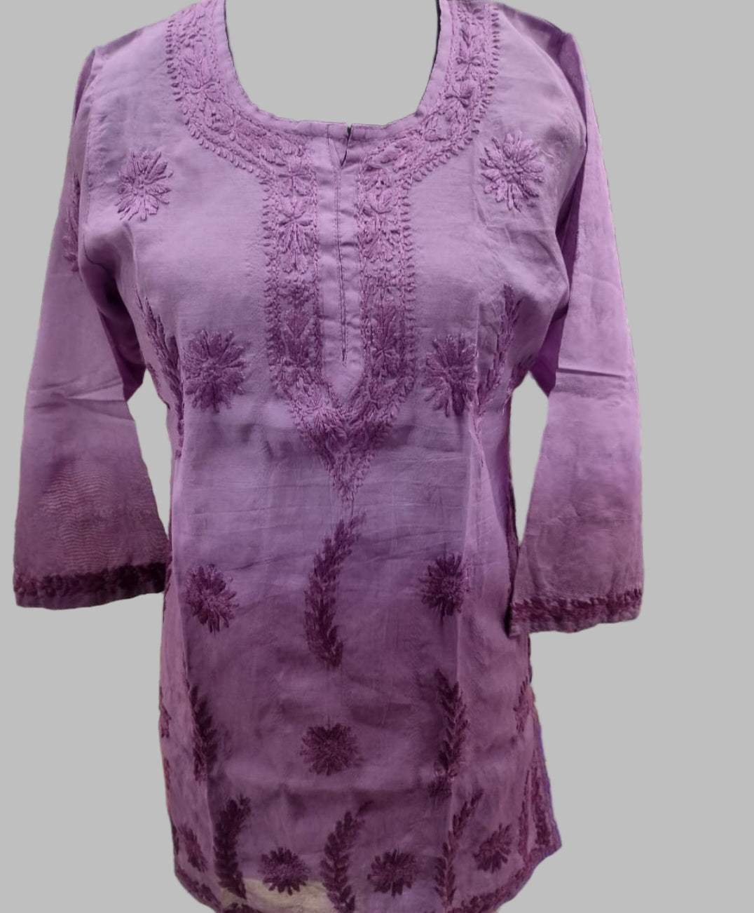 Mehrunisa chanderi ombre kurta