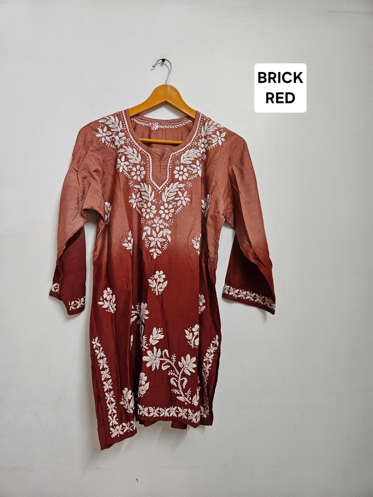 Chanderi ombre short tops