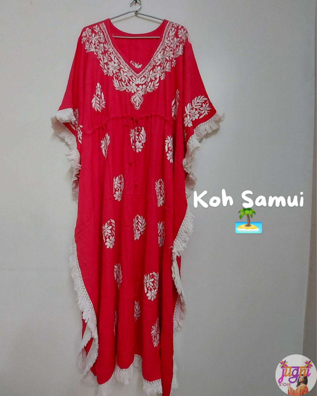 Breezy chikan kaftan dress